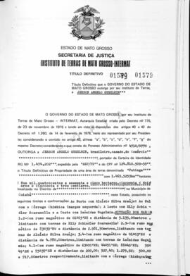 NÚMERO DO TÍTULO: 01579
