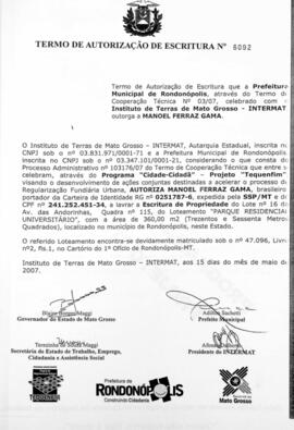 NÚMERO DO TERMO: 6092