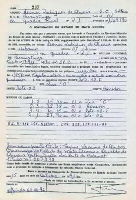 NÚMERO DO TÍTULO: 007338