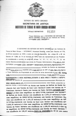 NÚMERO DO TÍTULO: 01358