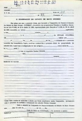 NÚMERO DO TÍTULO: SEM DADOS