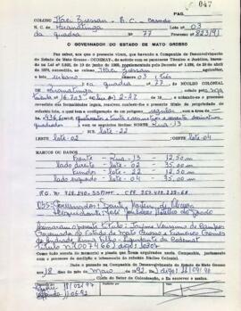 NÚMERO DO TÍTULO: 007466