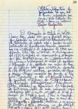 NÚMERO DO TÍTULO: SEM DADOS