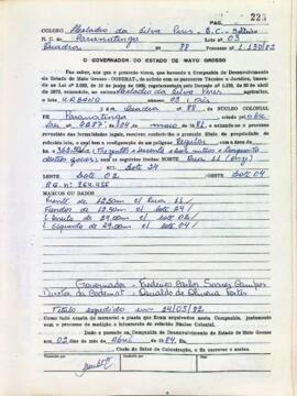 NÚMERO DO TÍTULO: SEM DADOS