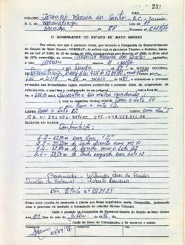 NÚMERO DO TÍTULO: 003123