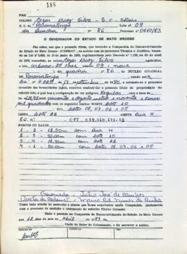 NÚMERO DO TÍTULO: SEM DADOS