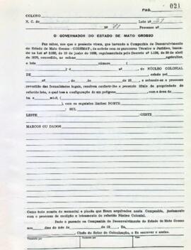 NÚMERO DO TÍTULO: SEM DADOS