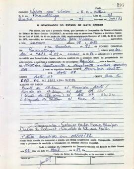 NÚMERO DO TÍTULO: SEM DADOS