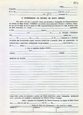 NÚMERO DO TÍTULO: SEM DADOS