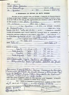 NÚMERO DO TÍTULO: 007467