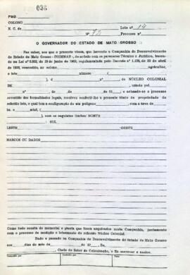 NÚMERO DO TÍTULO: SEM DADOS