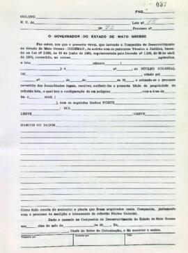 NÚMERO DO TÍTULO: SEM DADOS