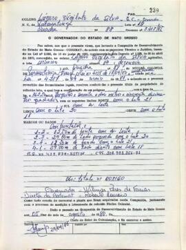 NÚMERO DO TÍTULO: 003160