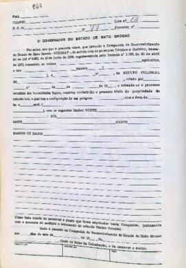 NÚMERO DO TÍTULO: SEM DADOS