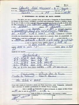 NÚMERO DO TÍTULO: 003117