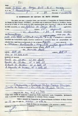 NÚMERO DO TÍTULO: SEM DADOS