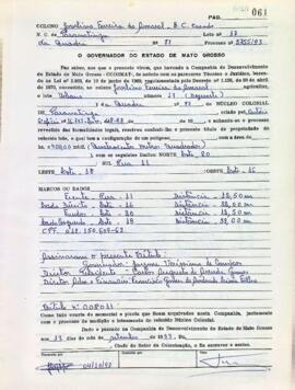 NÚMERO DO TÍTULO: 008011