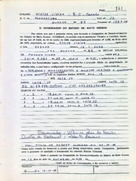 NÚMERO DO TÍTULO: 003607